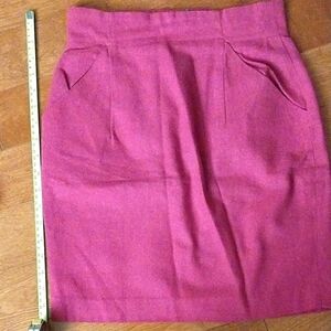 Chic Pink Skirt with 2 side pockets